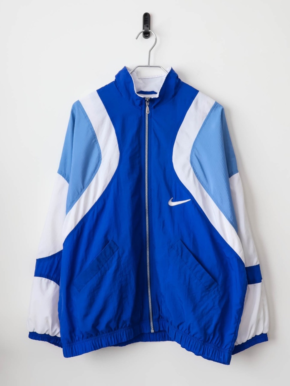 Super Rare True Vintage 90's Nike Small Swoosh Logo Softshell Windbreaker Jacket